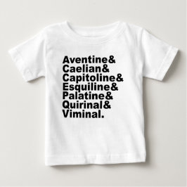 Roms sju Backe som historiens Berömd T-shirt