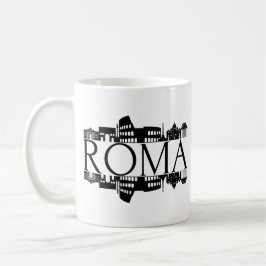 Roms Skyline-mugg – Italienska Landmärken Souvenir Kaffemugg
