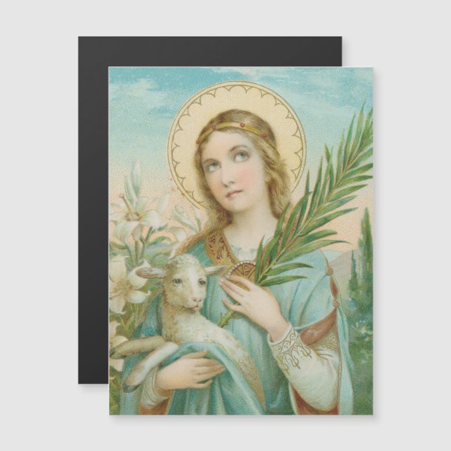 Roms St. Agnes (MH 01)Magnetiskt kort (Fram/baksida)