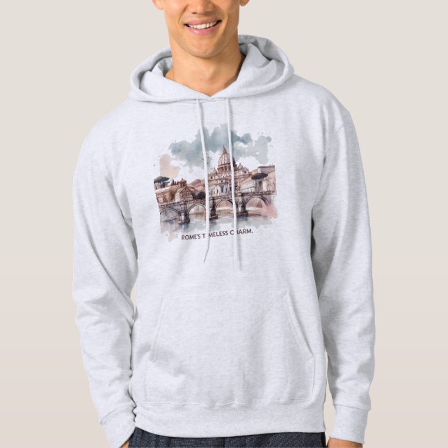 Roms tidslösa charm. Italien Europa Hoodie (Framsida)