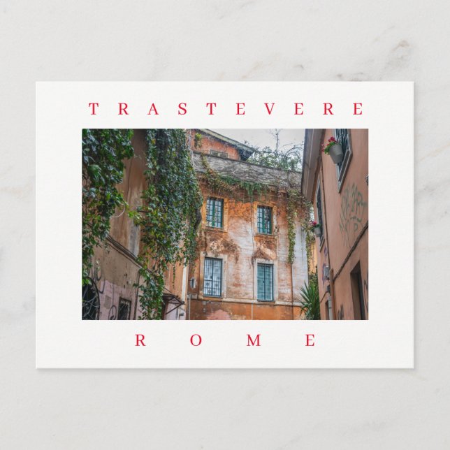 Roms Trastevere byggnad vyvykort Vykort (Framsida)