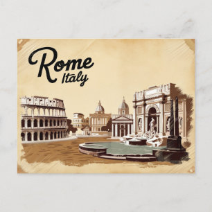 Roms vintage, Italien Vykort