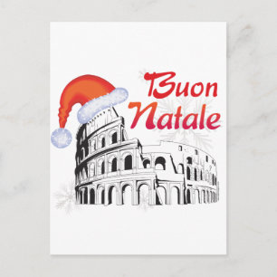 Romska Buon Natale Helg Vykort