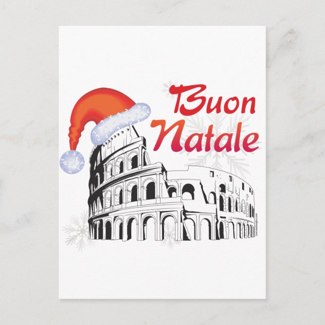 Romska Buon Natale Helg Vykort (Framsida)