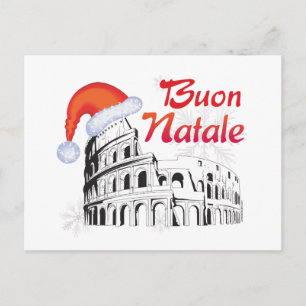Romska Buon Natale Helg Vykort
