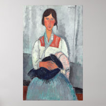 Romska kvinnor - Amedeo Modigliani Fine Art Poster