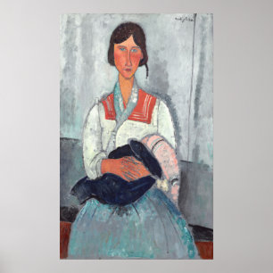 Romska kvinnor - Amedeo Modigliani Fine Art Poster