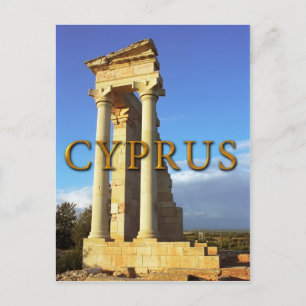 Romska templet Apollo Cyprus Vykort