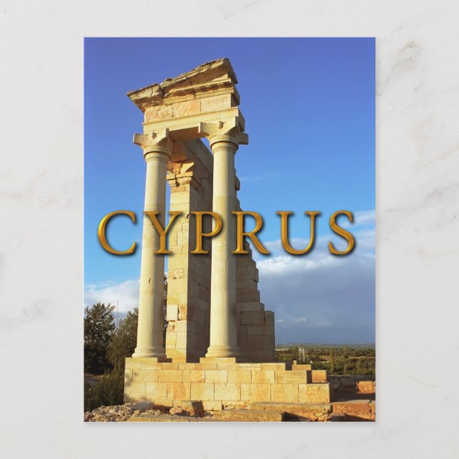 Romska templet Apollo Cyprus Vykort (Framsida)