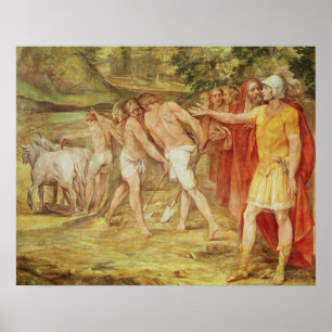 Romulus att markera begränsar av Rome Poster