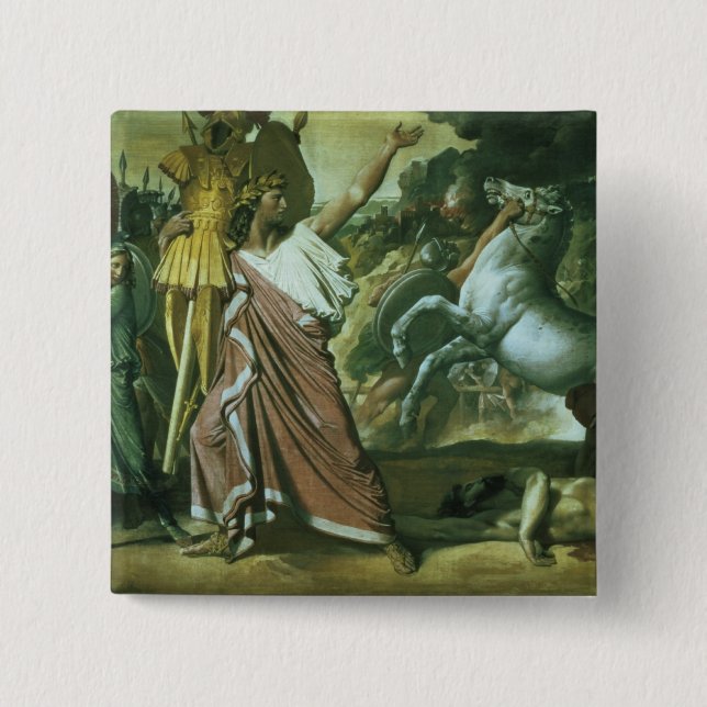 Romulus besegrare av Acron som tar hans booty till Knapp (Framsida)