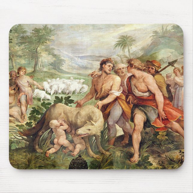 Romulus diade vid hon-vargen musmatta (Framsidan)