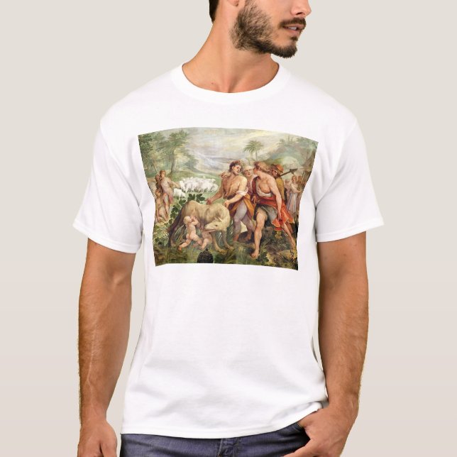 Romulus diade vid hon-vargen t-shirt (Framsida)