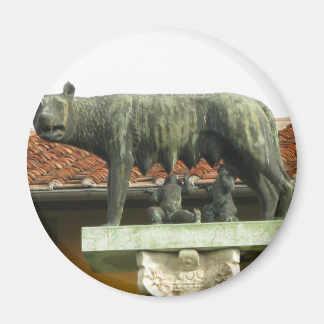 Romulus och Remus - Ancient Rom Magnet (Framsidan)