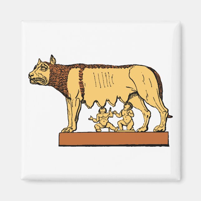 Romulus och Remus Magnet (Framsidan)