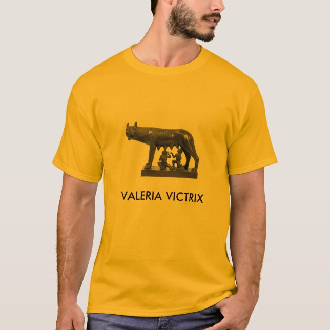 Romulus och Remus. Valeria Victrix. T-tröja Tee Shirt (Framsida)