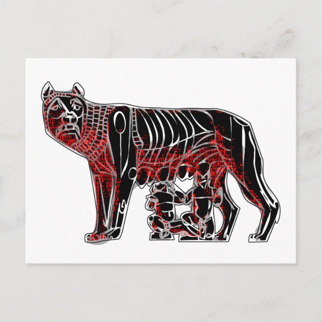 Romulus och Remus Vykort (Framsida)