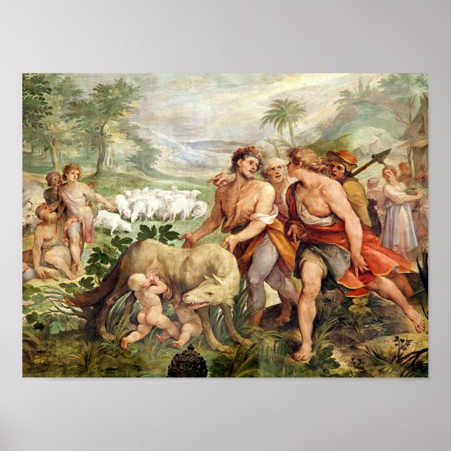 Romulus suckad av hennes varg poster (Framsidan)