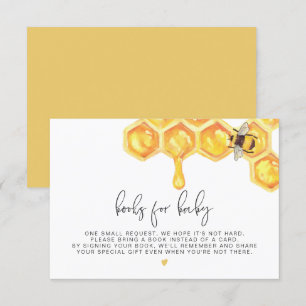 Romy - Honeycomb Bee Bokar för Baby Infoga Inbjudningar