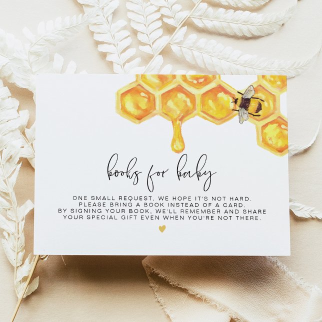 Romy - Honeycomb Bee Books for Baby Insert Inbjudningar (Skapare uppladdad)