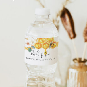 ROMY Rustic Blommigt Sweet som kan vara Baby Showe Vattenflaskor Etikett