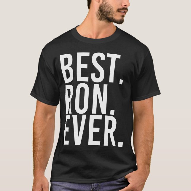 Ron alltid roliga män faderns presentidé prestatio t shirt (Framsida)