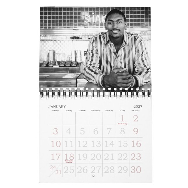 Ron Artest 2010 kalender (Jan 2027)