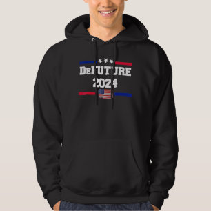 Ron DeSantis 2024 Gör America Florida US Flagga 20 Hoodie