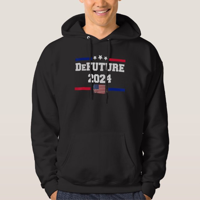 Ron DeSantis 2024 Gör America Florida US Flagga 20 Hoodie (Framsida)