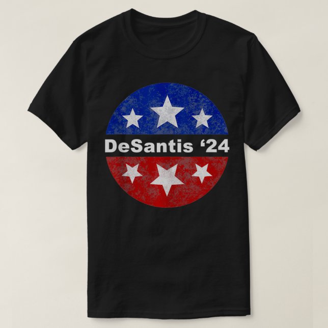 RON DESANTIS 2024, knapp DeSantis T Shirt (Design framsida)