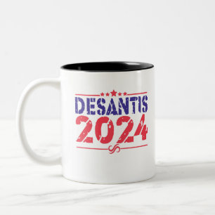 Ron DeSantis 2024 President Valection Vintage Gift Två-Tonad Mugg