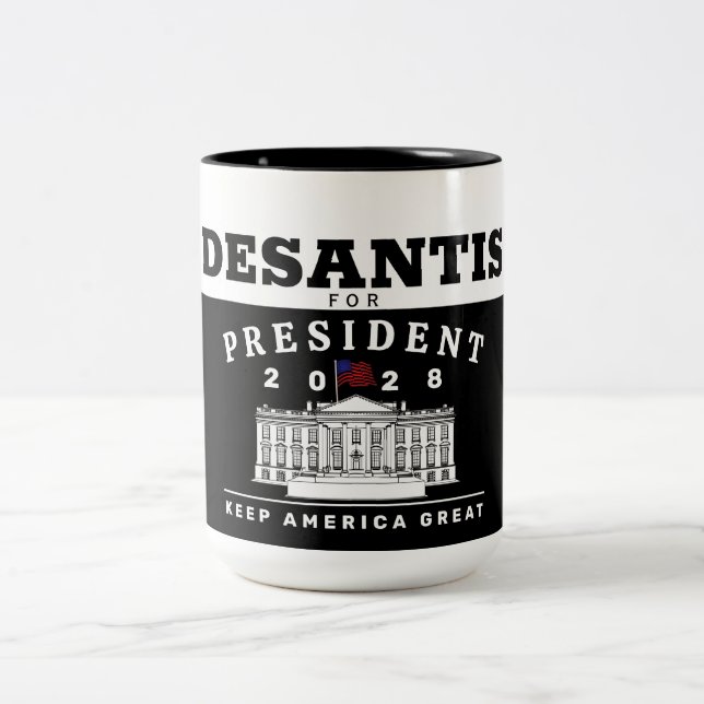 RON DESANTIS 2028 Två-Tonad MUGG (Center)