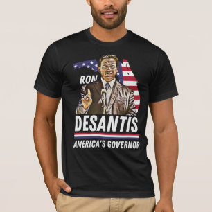 Ron Desantis: Amerikanska guvernören Patriotic Fl T Shirt