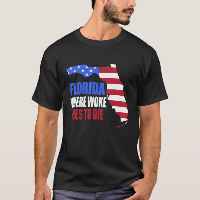 Ron Desantis är Deffuture Anti-Woke Fl T Shirt (Framsida)