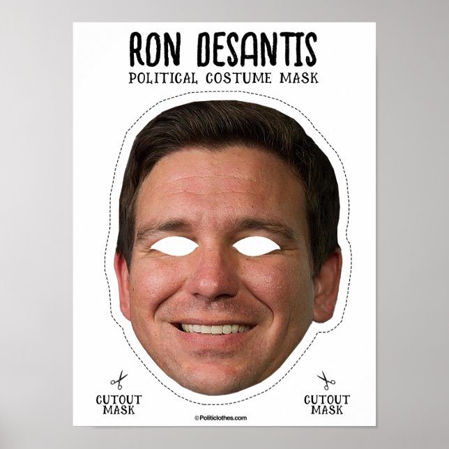 Ron Desantis Costume Mask Poster (Framsidan)