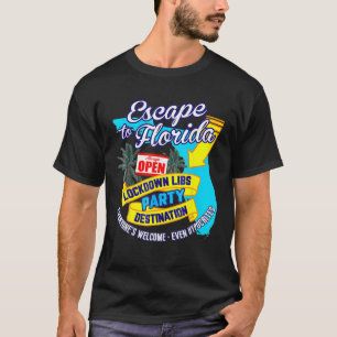 Ron Desantis Escape to Florida Vinatge Funny T Shirt