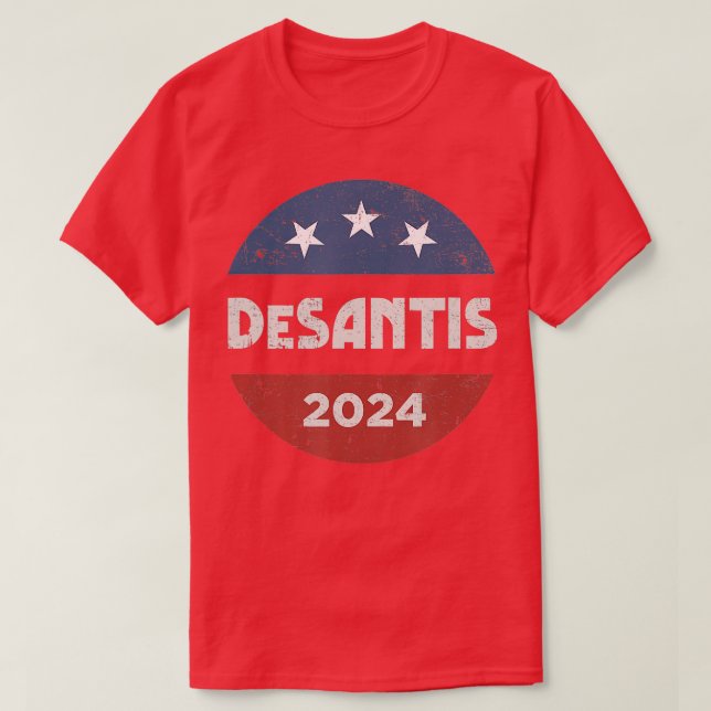 Ron DeSantis för president 0 kampanj T Shirt (Design framsida)