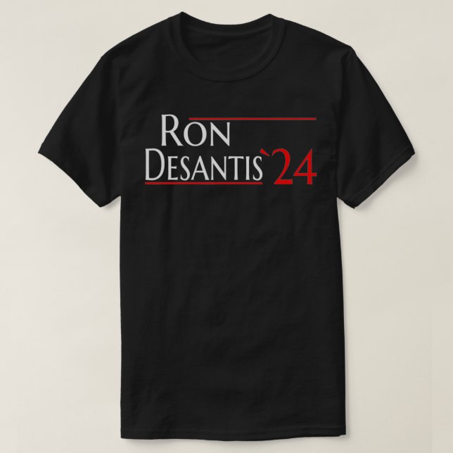 Ron Desantis för president 2024 Desantis Kampanj3 T Shirt (Design framsida)