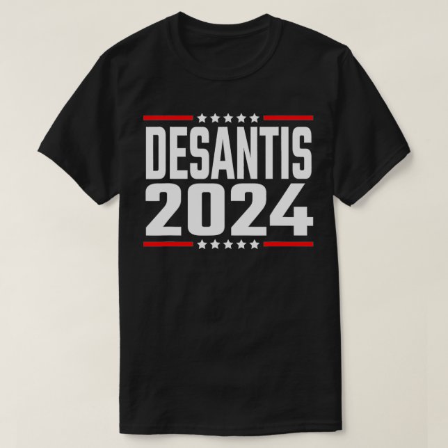 Ron Desantis för president 2024 Desantis Kampanj5 T Shirt (Design framsida)