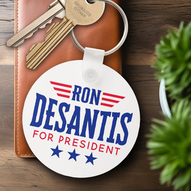 Ron DeSantis för president 2024 - Kampanj Nyckelring (Personalized Keychain - Ron DeSantis)
