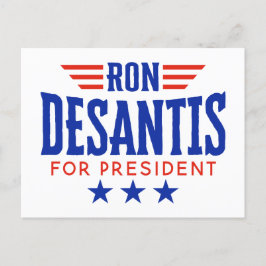 Ron DeSantis för president - Kampanj Vykort
