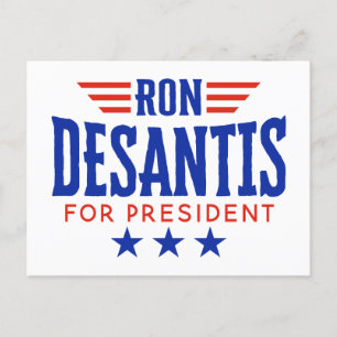 Ron DeSantis för president - Kampanj Vykort