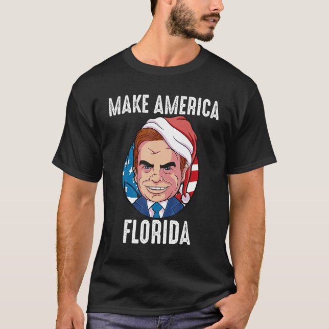 Ron DeSantis jul DeSantis 2024 Gör Amerika T Shirt (Framsida)