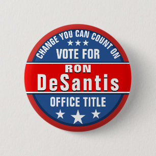 Ron Desantis Kampanj politiska knapp