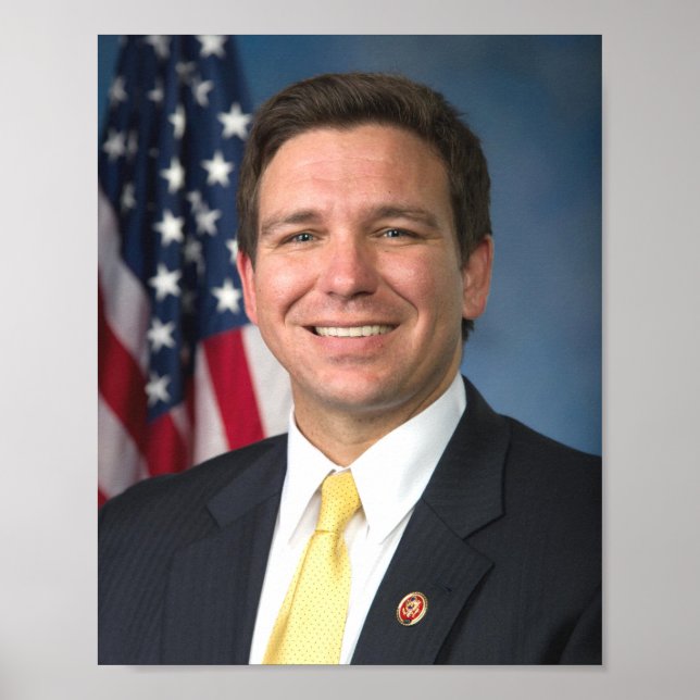 Ron Desantis Officiell Porträtt Poster (Framsidan)