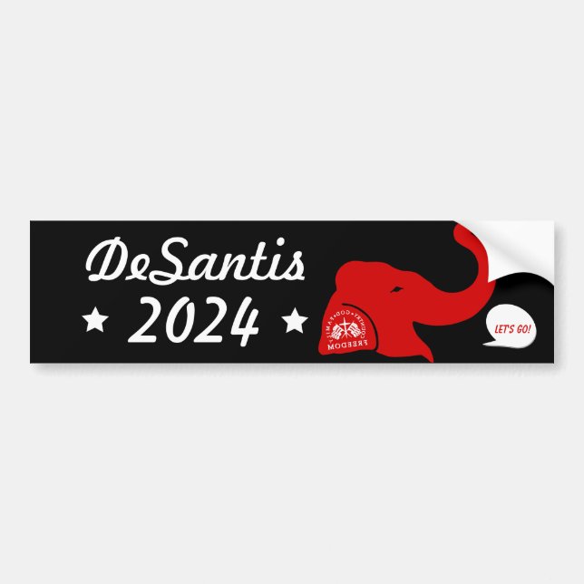 Ron DeSantis Ordförande 2024 Bildekal (Framsidan)