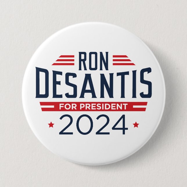 Ron DeSantis Ordförande 2024 Knapp (Framsida)