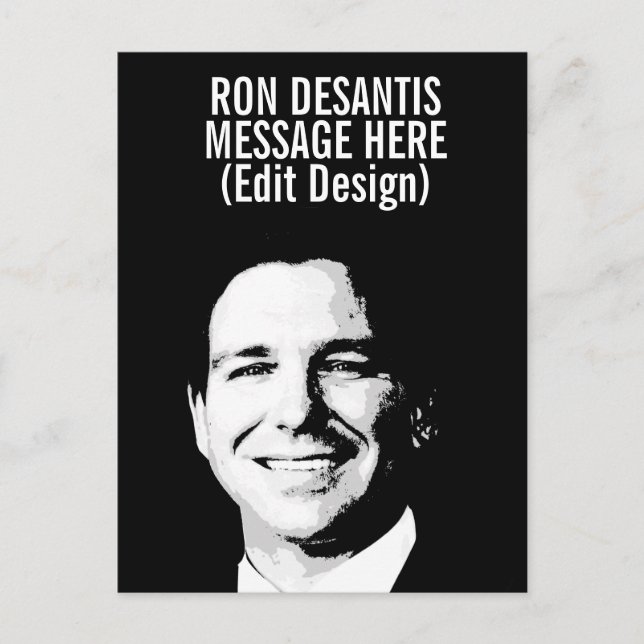 Ron Desantis Personlig Vykort (Framsida)