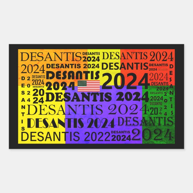 Ron DeSantis Rektangulärt Klistermärke (Framsida)