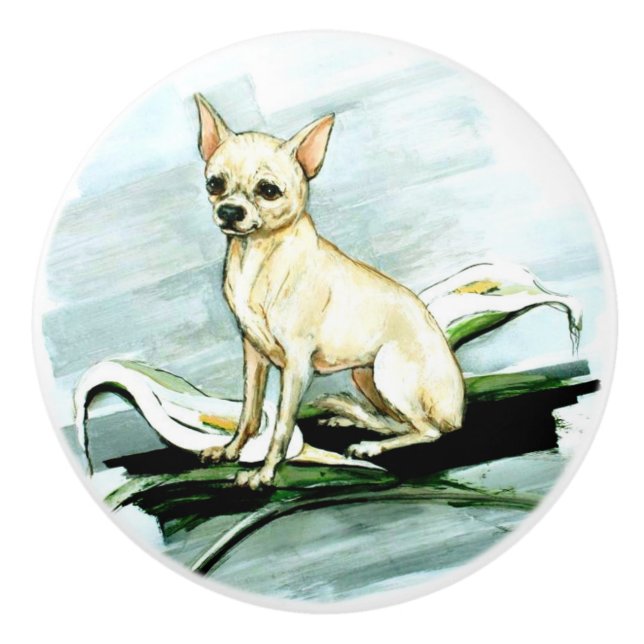 Ron Hevener Chihuahua Hund Knopp (Framsidan)